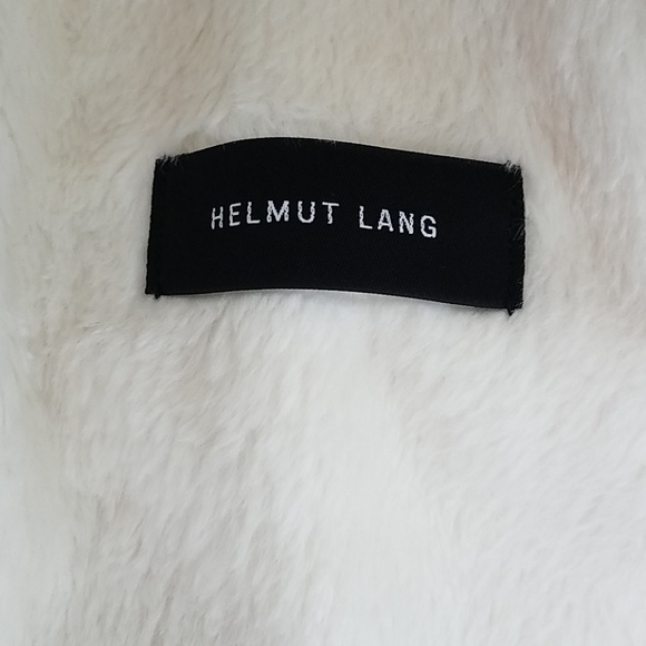 Helmut Lang faux fur trim shrunken denim vest - Picture 7 of 8